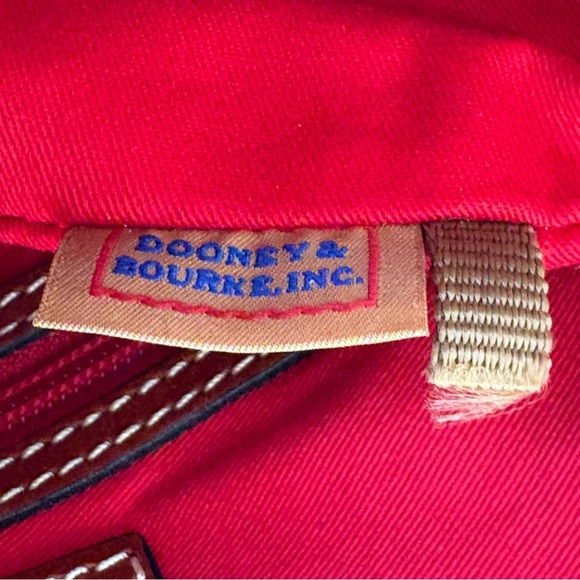 Dooney & Bourke Pebbled Leather Cognac Camel Tan Brown Crossbody Bag Purse - Picture 11 of 16